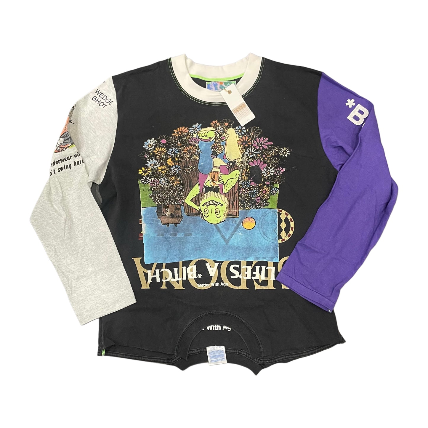 *BWA Bitch Upside Down Reversible LS