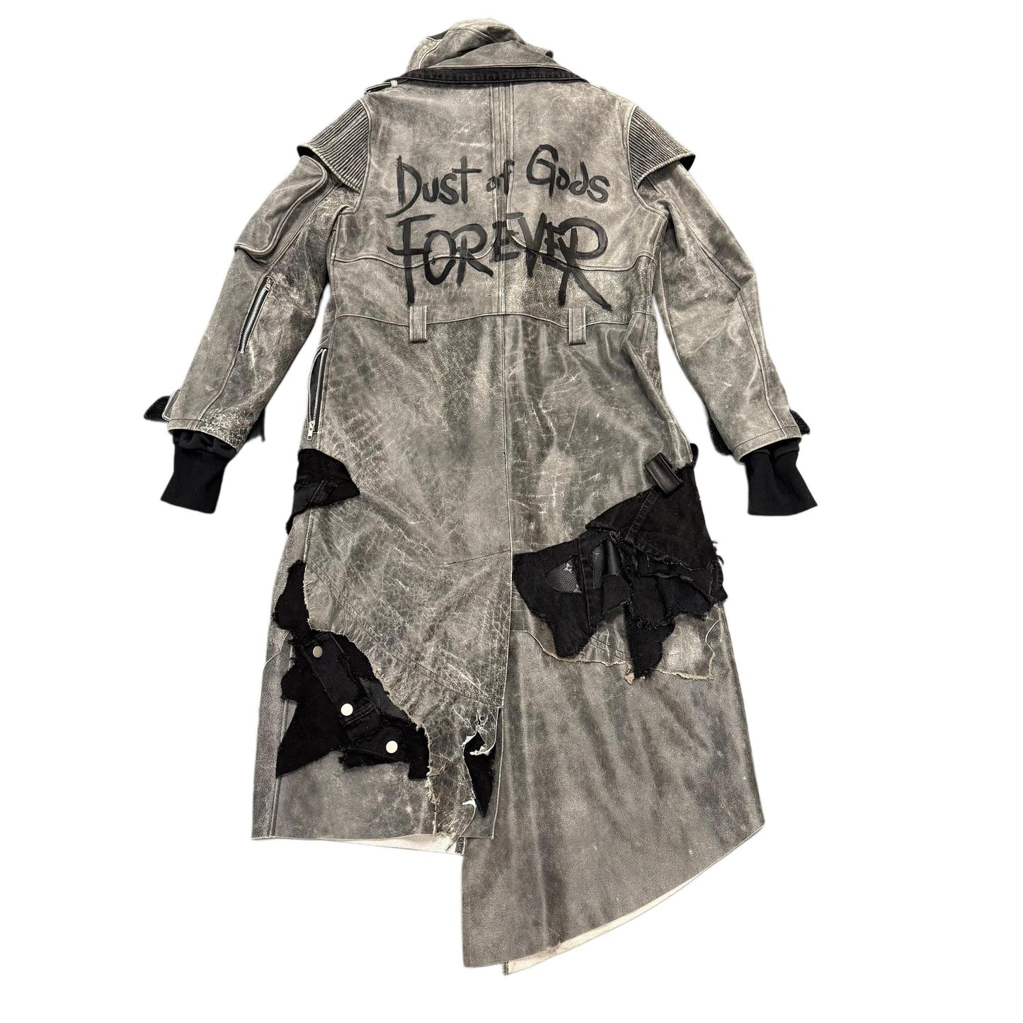 Dust of Gods Custom Leather Trench Coat