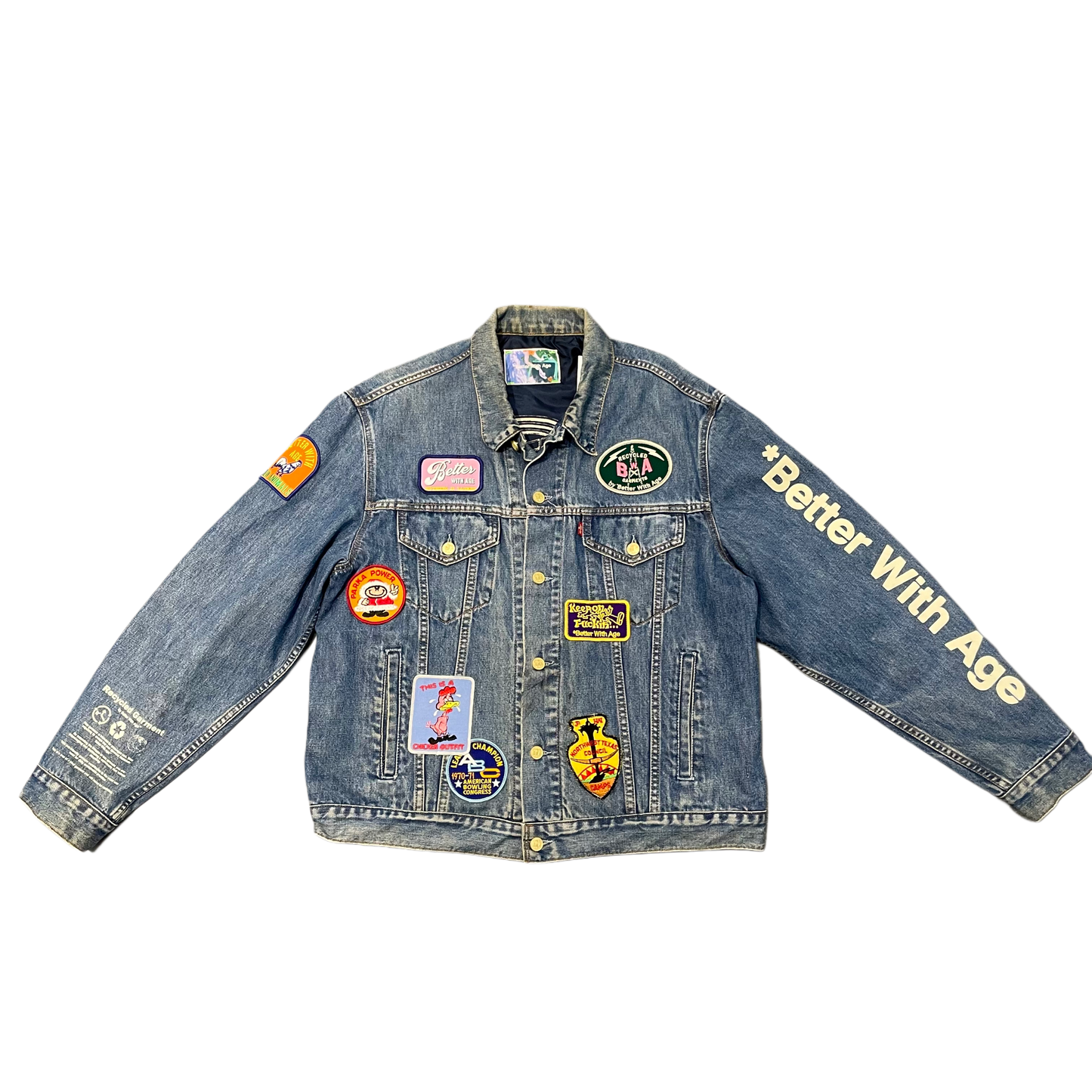 *BWA Charlatan Reversible Denim/ Baseball Jacket