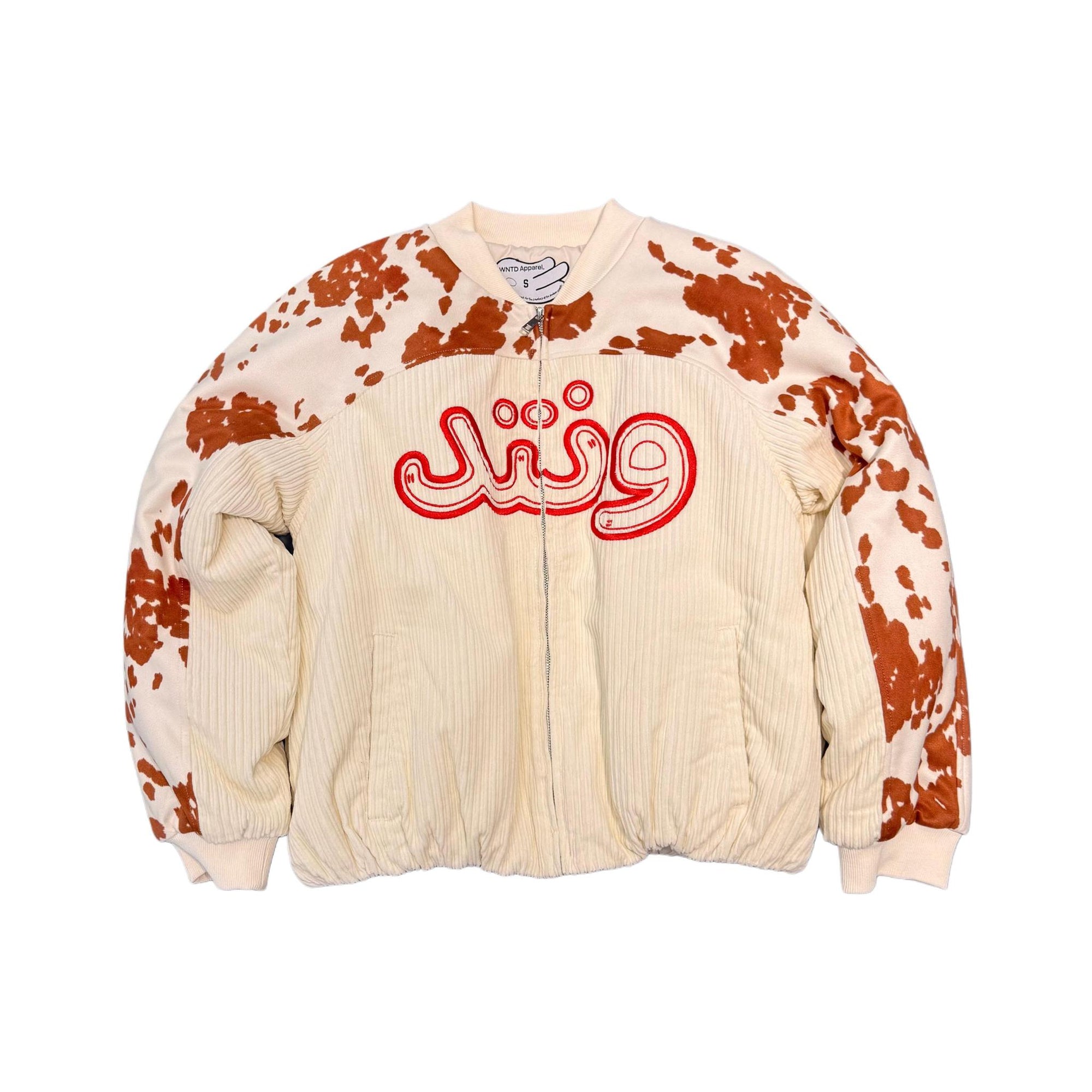 WNTD Cow Suede Bomber Jacket
