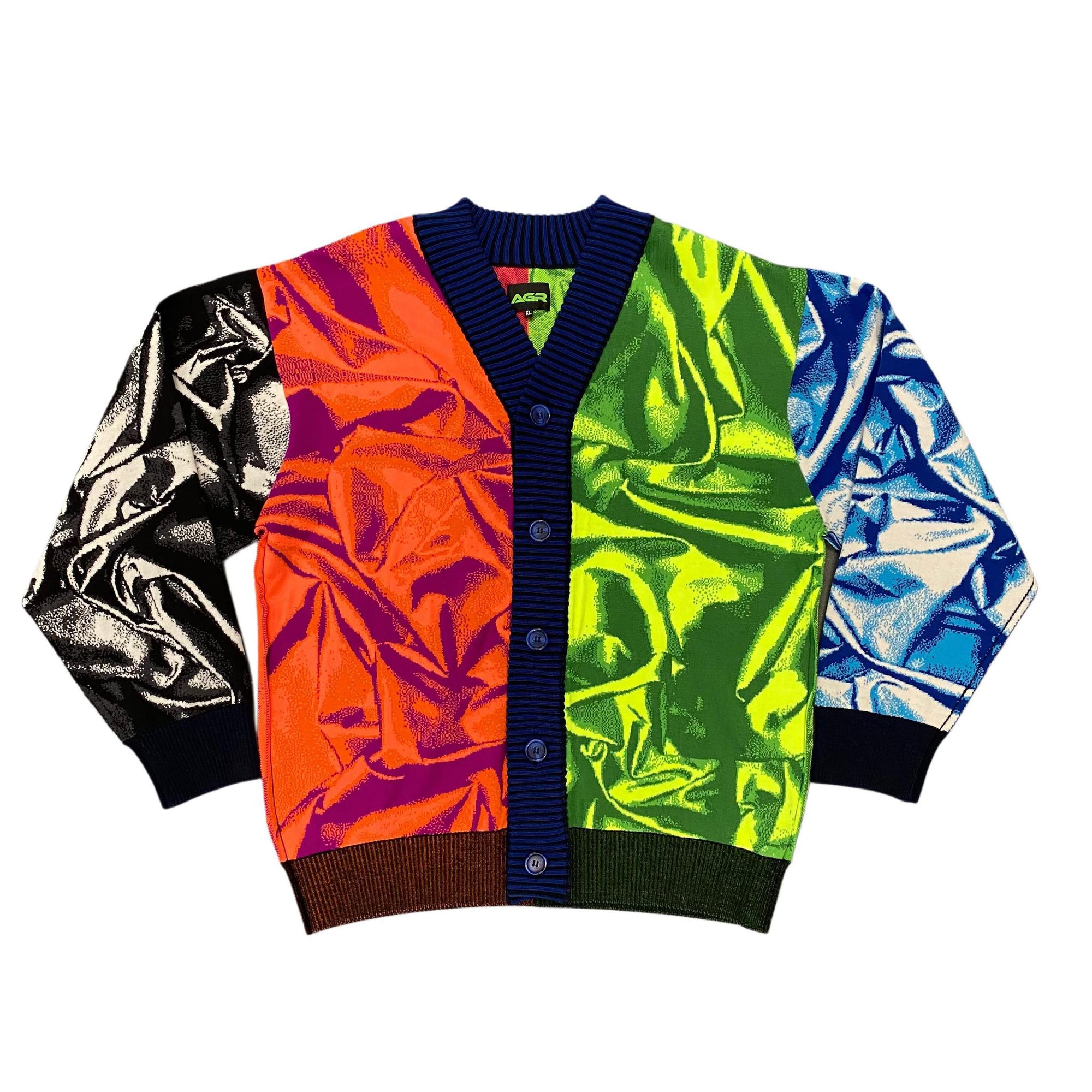 AGR Multicolor Jacquard Cardigan
