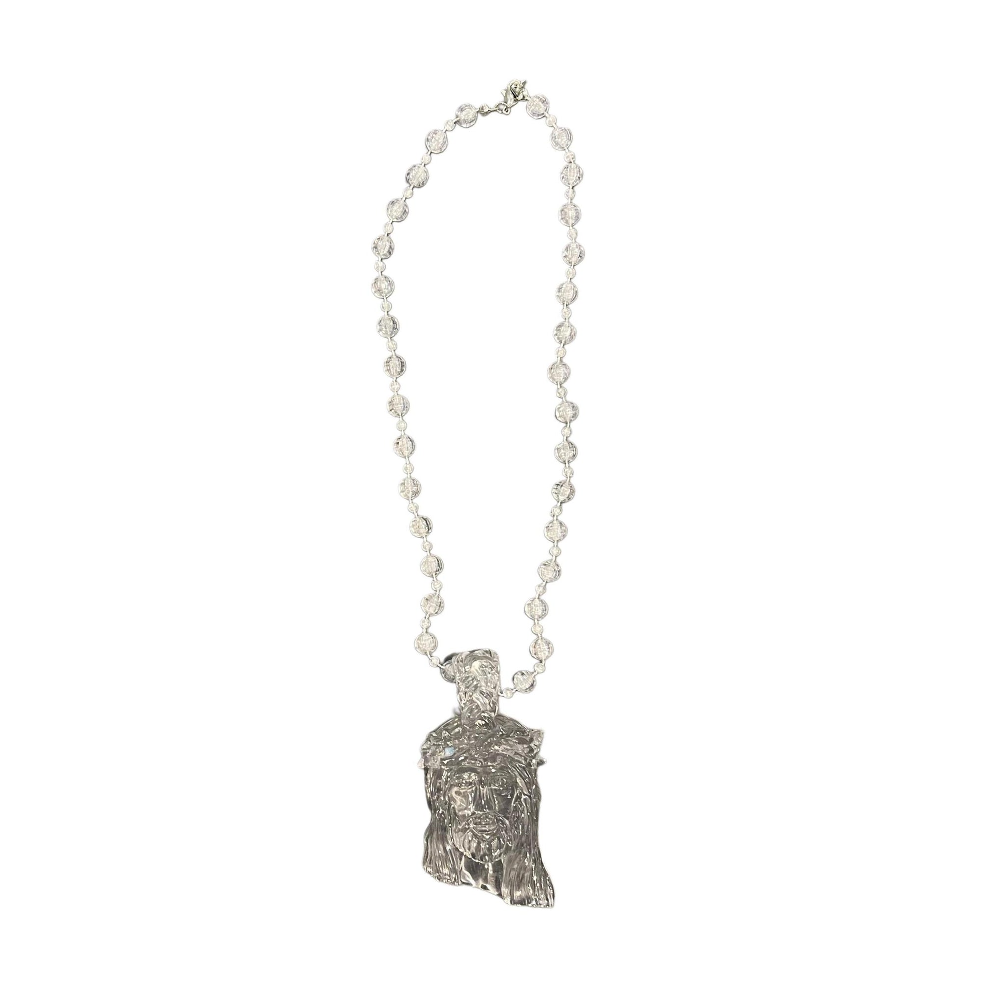 Kites Ice Clear Jesus Piece Pendant