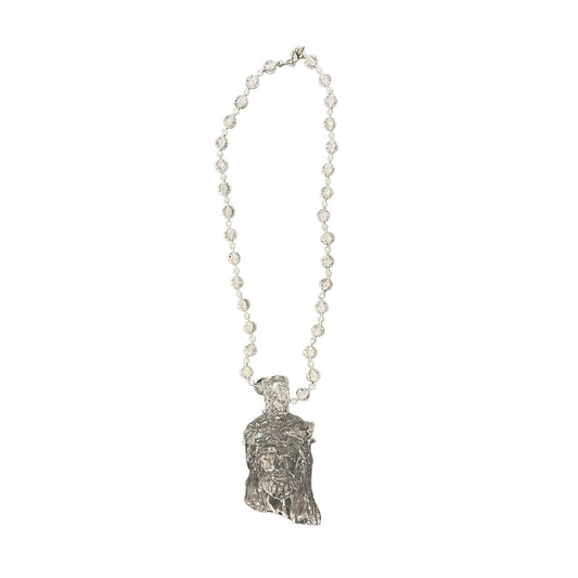 Kites Ice Clear Jesus Piece Pendant