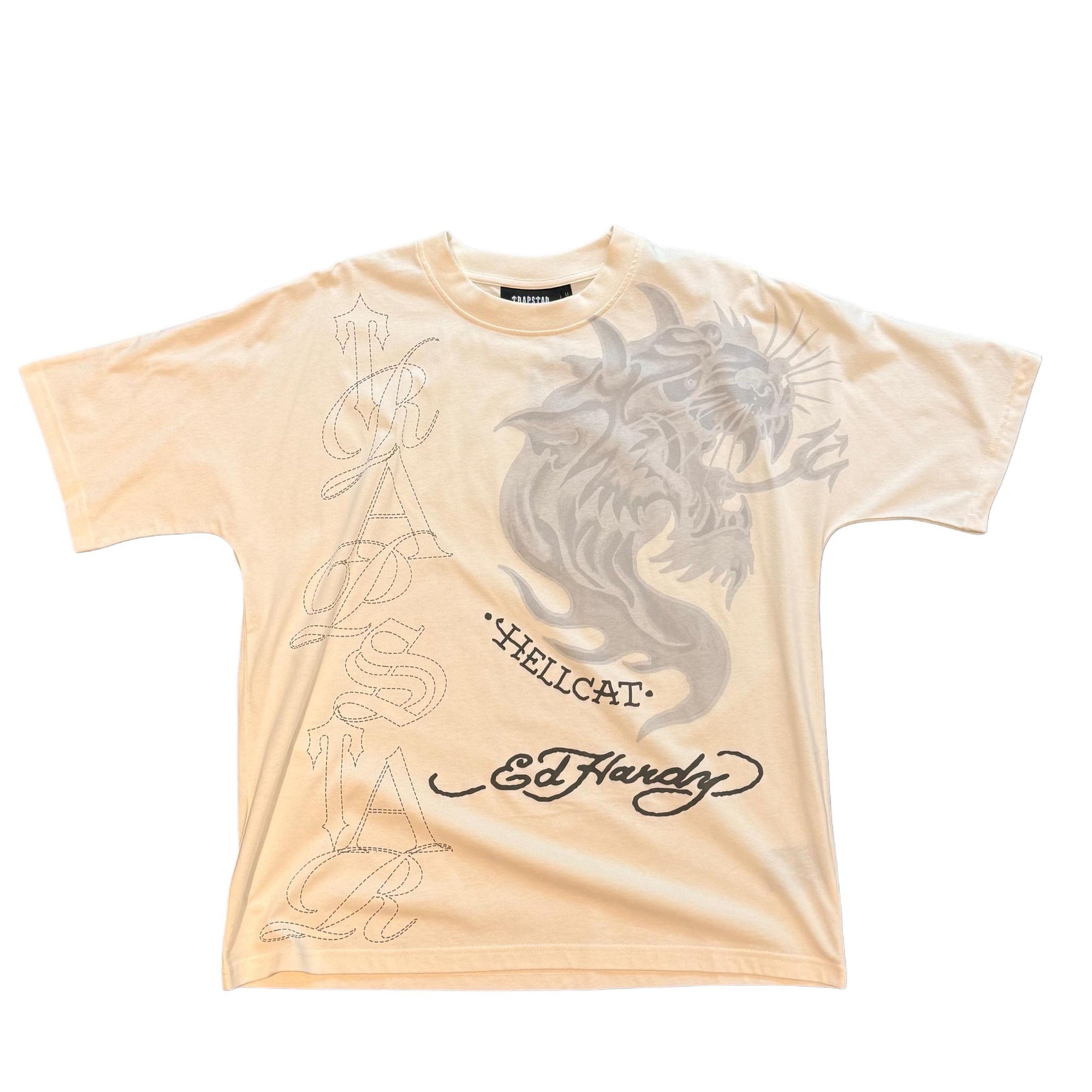 Trapstar x Ed Hardy Hell Cat Tee