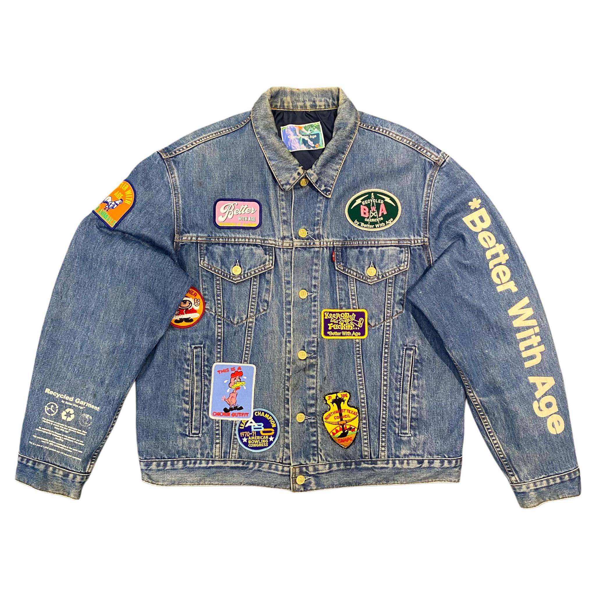 *BWA Charlatan Reversible Denim/ Baseball Jacket